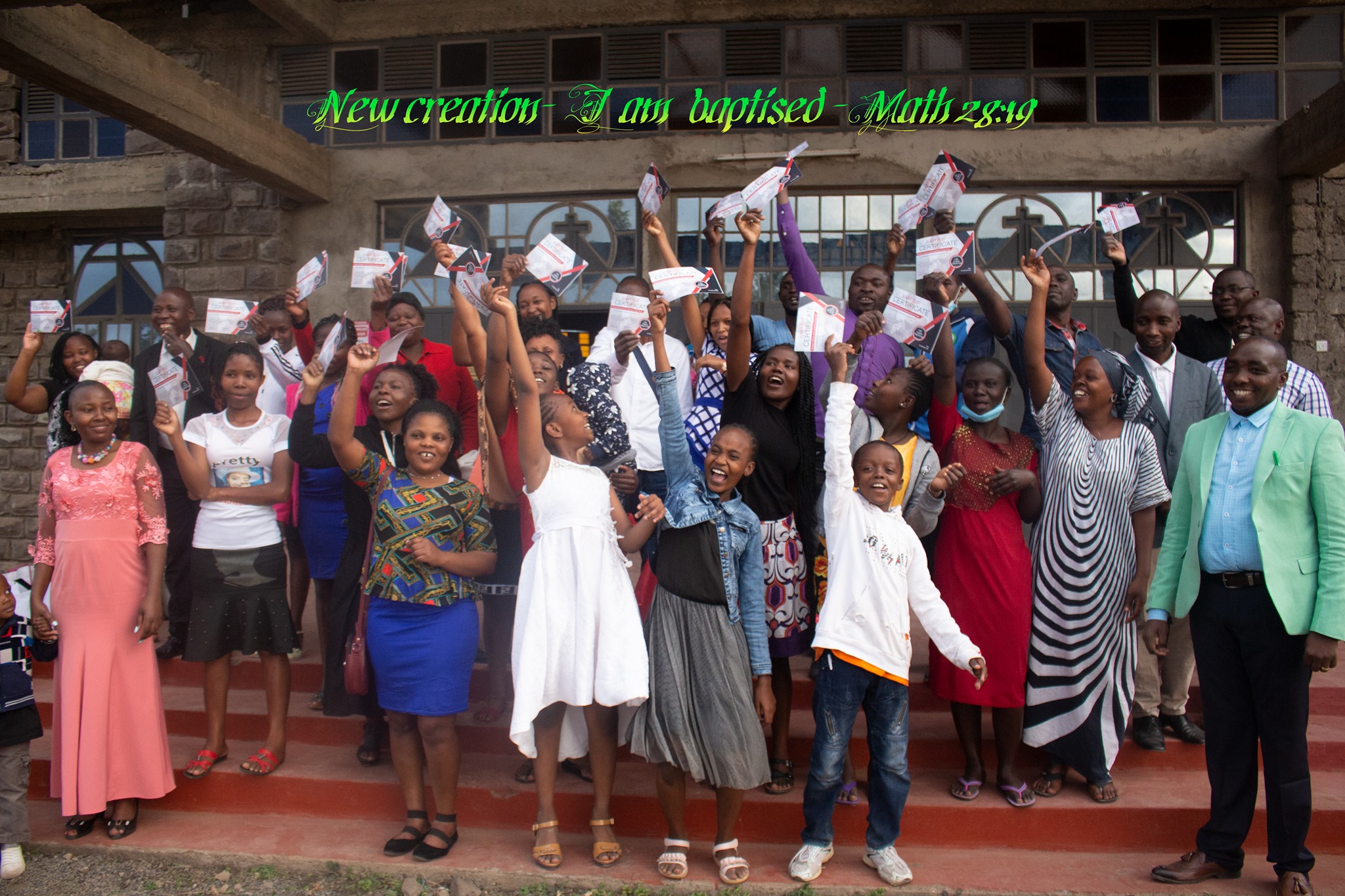 Apostle Wamae Baptizing Members