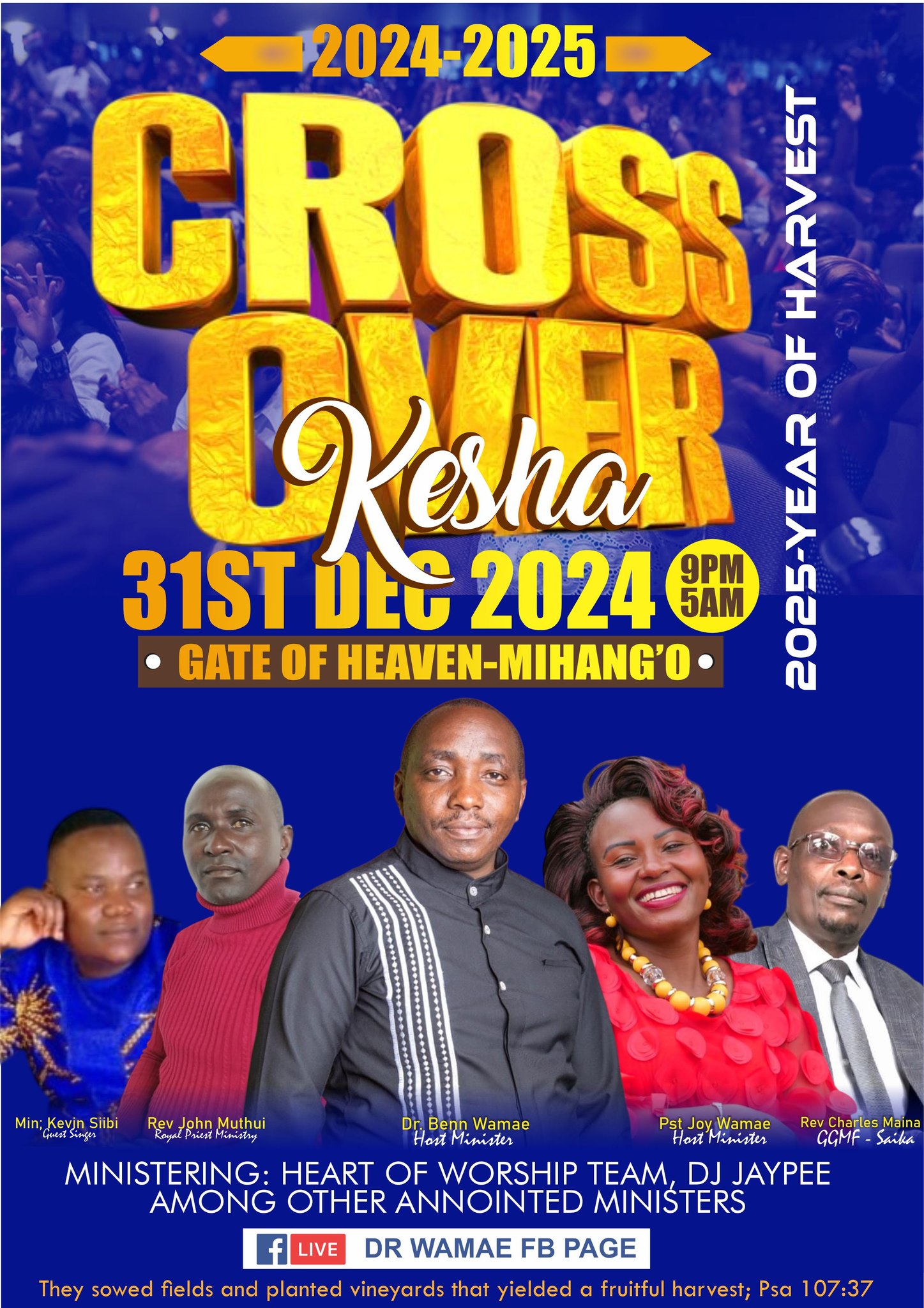Services Apostle Wamae Crosover Poster